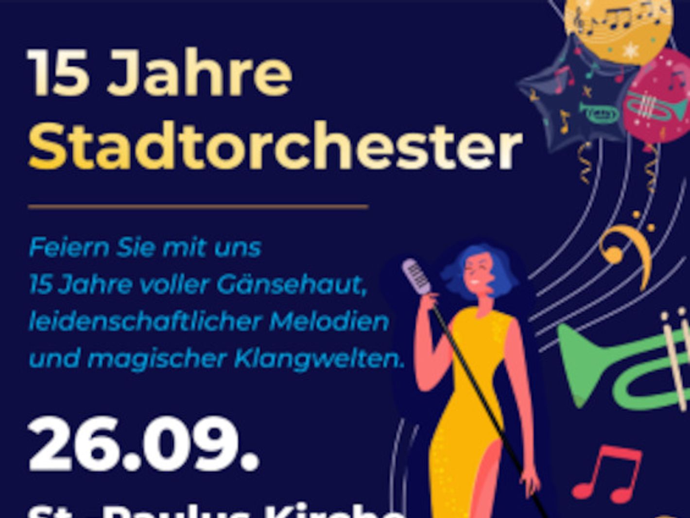 Plakat Stadtorchester Buxtehude