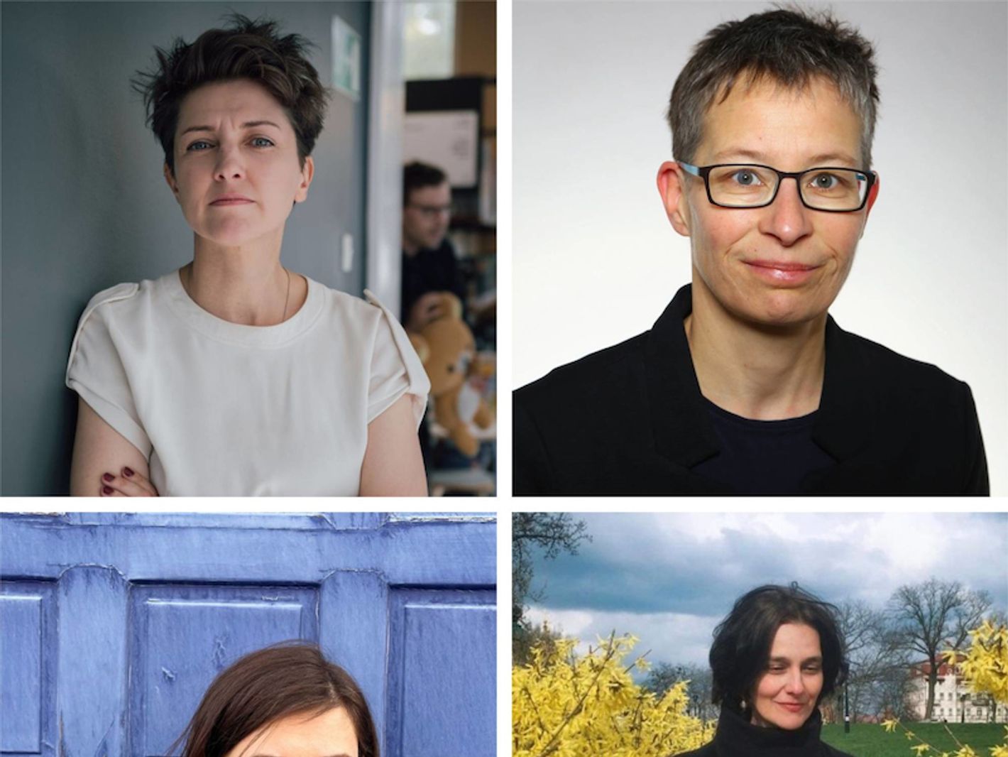 Foto Irina Bondas: © Darya Krotova; Foto Claudia Dathe: © privat;  Foto Tanja Maljartschuk: © Sofija Rudejchuk; Foto Katja Petrowskaja © Sasha Andrusyk
