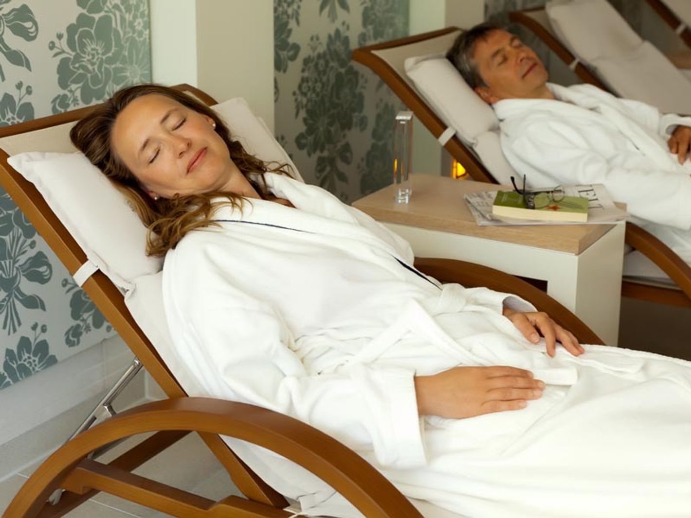 Entspannen im Wellnessbereich