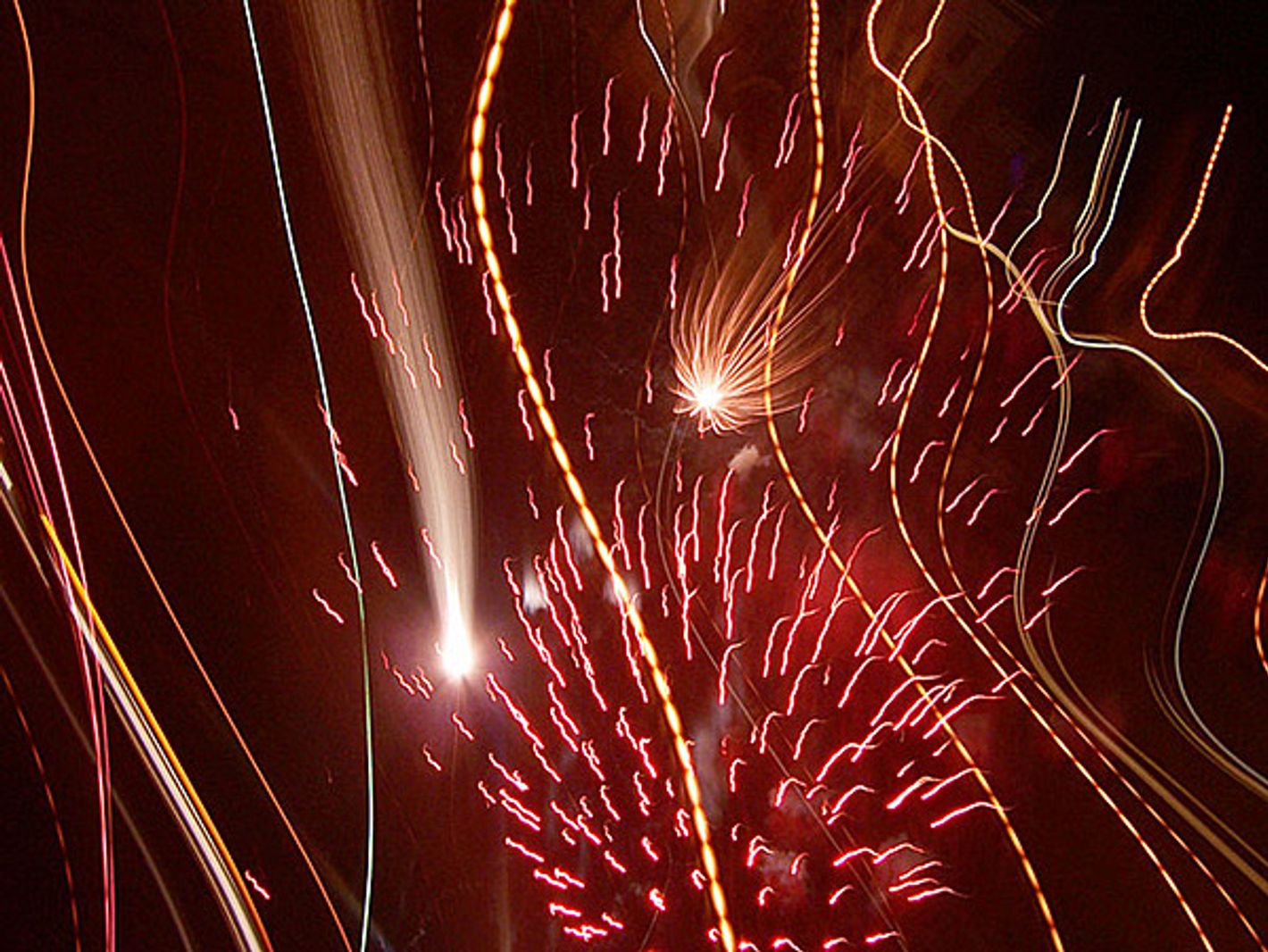 Feuerwerk zu Silvester