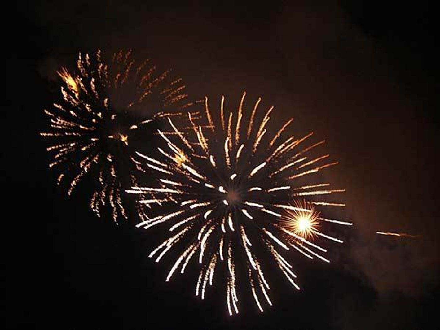 Feuerwerk zu Silvester