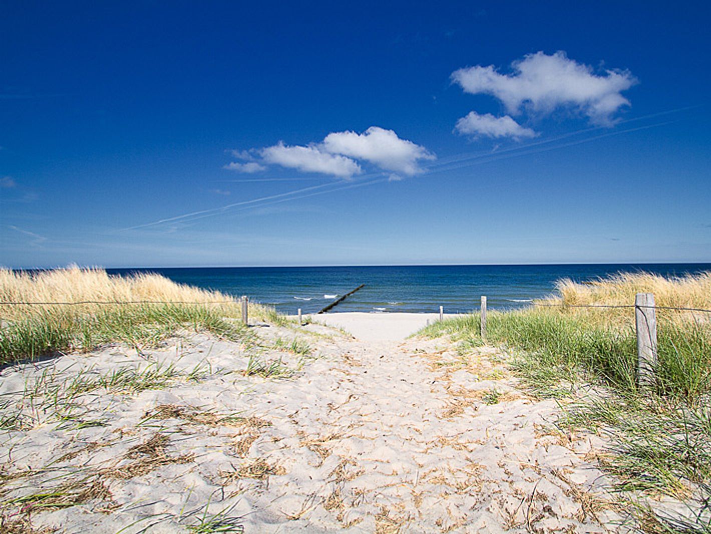 Zugang zum Ostseestrand