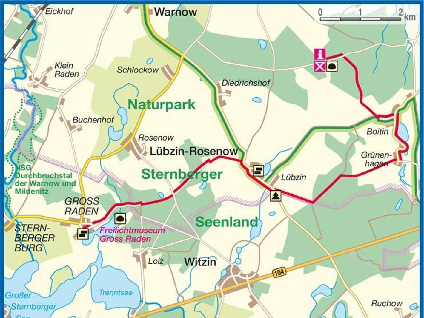Boitiner Steintanz ein spannender Ausflug auf  der Wanderkarte