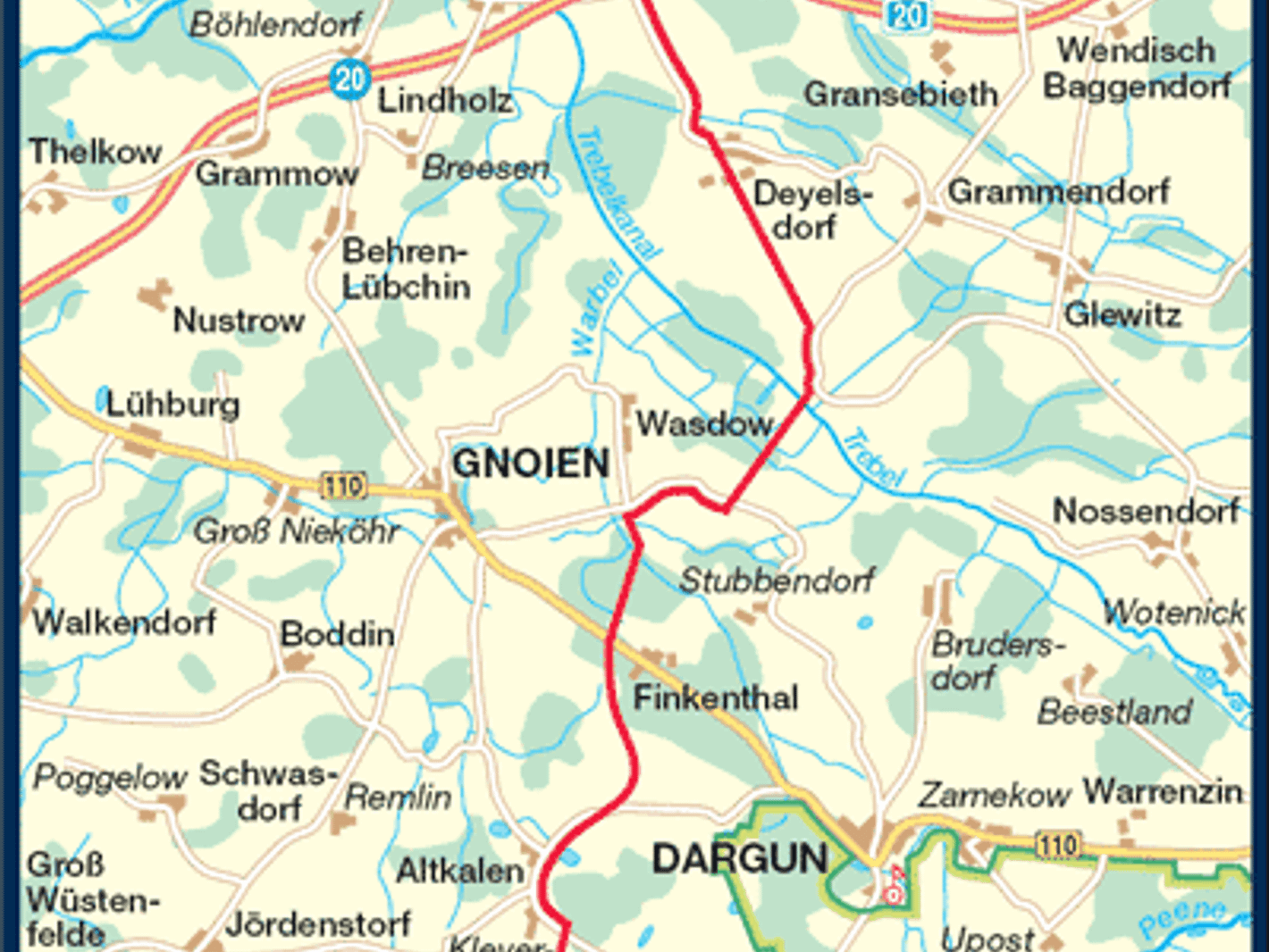 In der Mecklenburger Schweiz: Radtour von Tribsees nach Neukalen