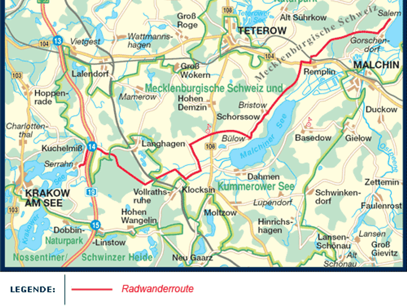 Radtour von Salem nach Serrahn - Ein Ausflug mit dem Fahrrad