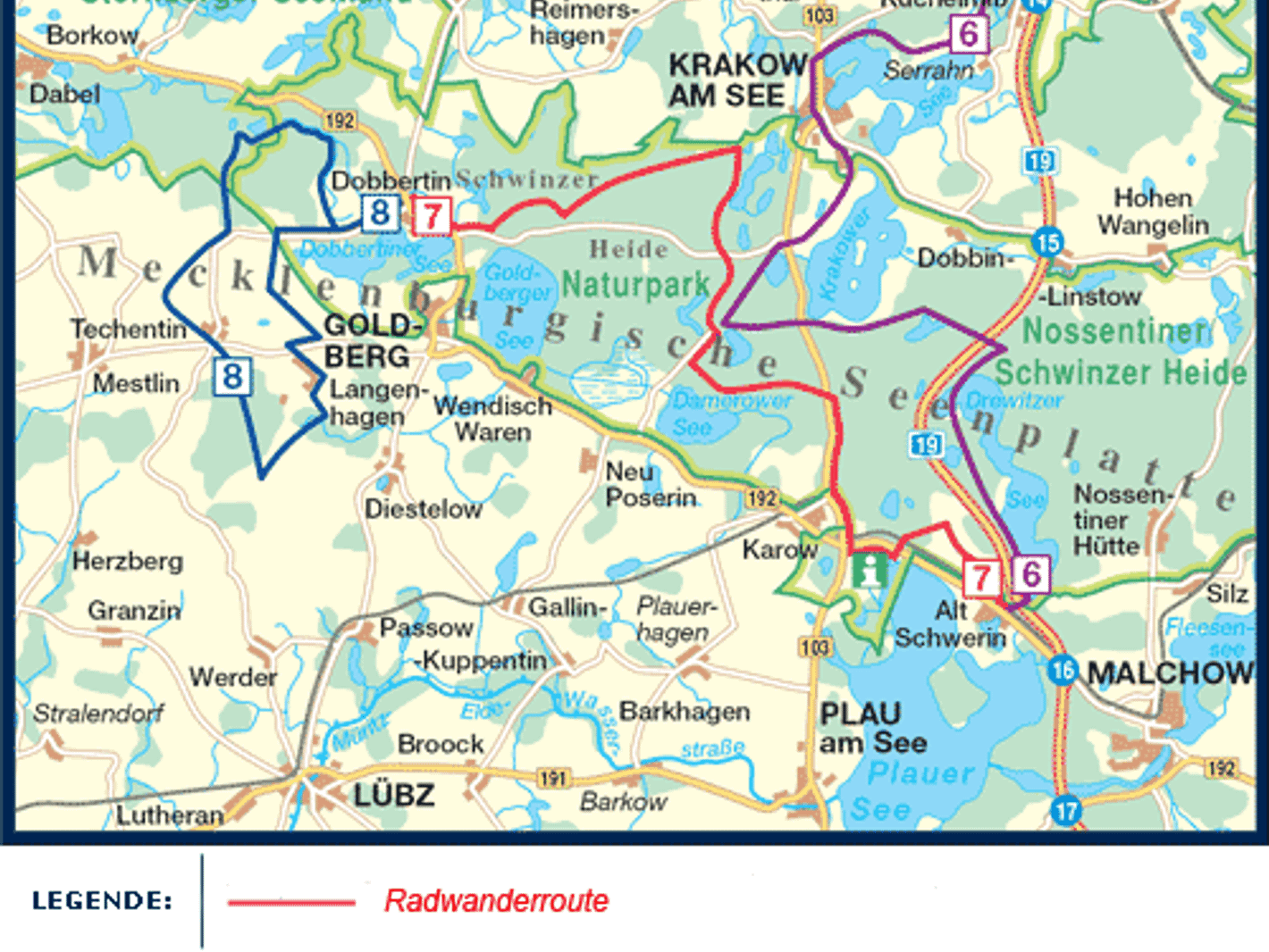 Eine Tagestour mit dem Fahrrad von Alt Schwerin bis nach Dobbertin
