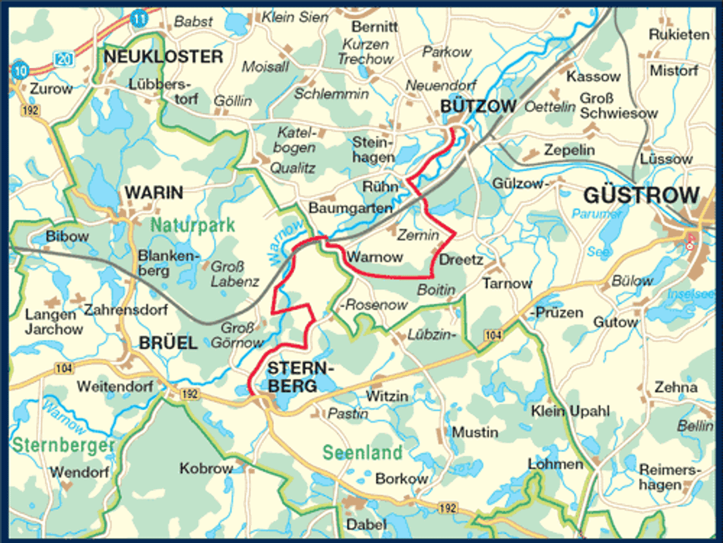 Mecklenburger Radtour - mit dem Fahrrad von Sternberg nach Bützow