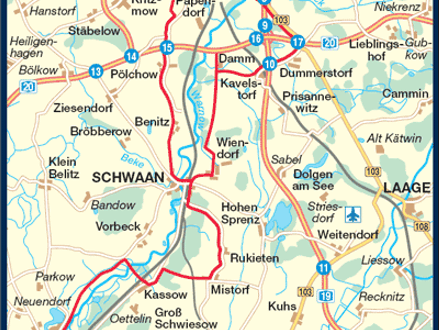 Radwandern von Bützow nach Rostock  - eine Mecklenburger Radtour