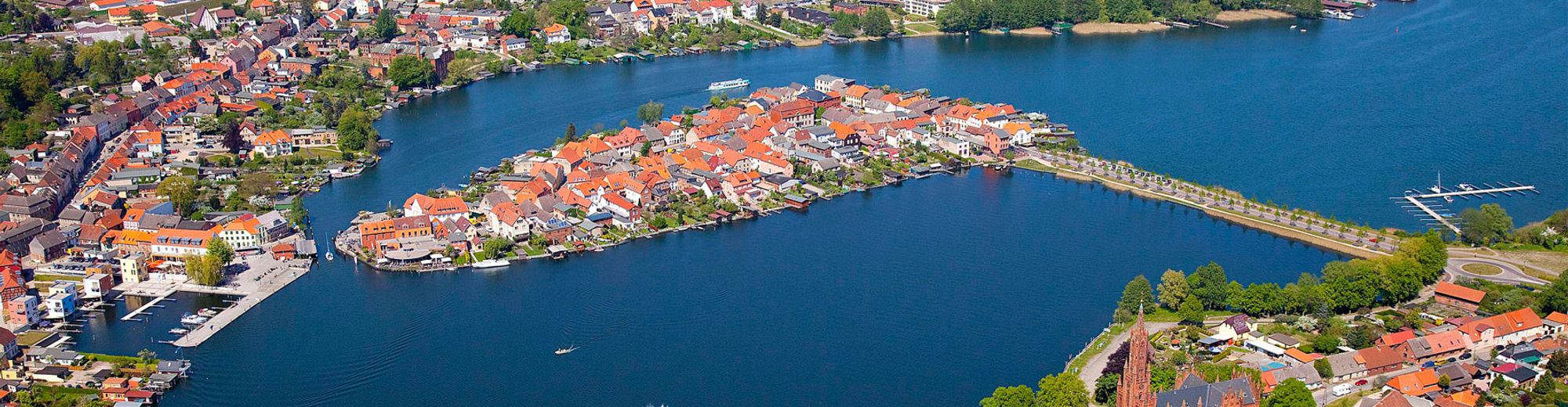 Luftbild Malchow | © Stadt Malchow / Klaus Steindorf-Sabath