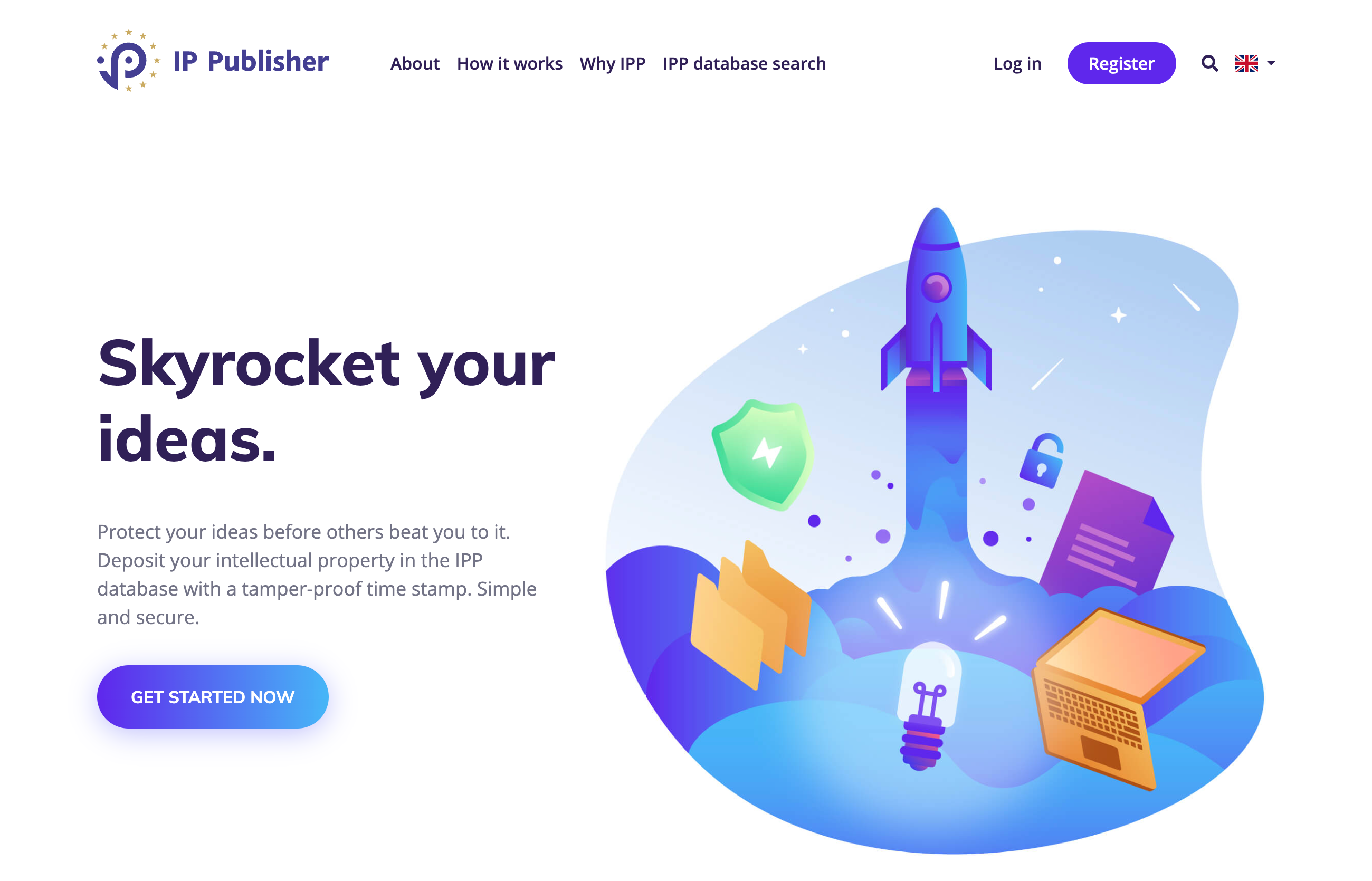 Screenshot der Website von IP Publisher.