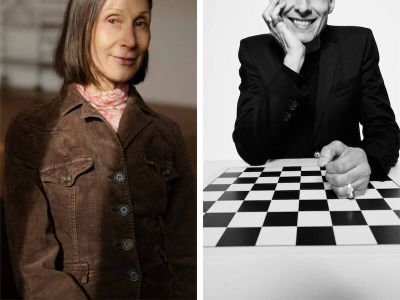 Foto Martina Hefter: © Maximilian Goedecke; Foto Michael Lentz: © Victor Pattyn
