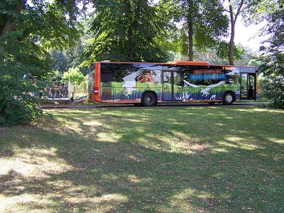 Nationalpark-Ticket Bus mit Fahrradanhänger | © mvp.de - JP