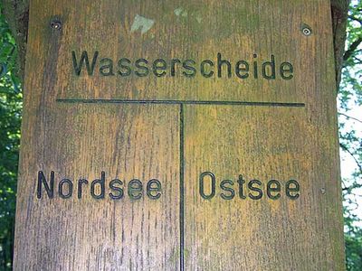 Wasserscheide zwischen Nord- und Ostsee | © mvp.de - JP