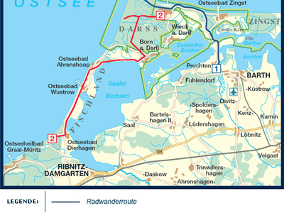 Eine Mecklenburger Radtour - Radwandern durch die Boddenlandschaft