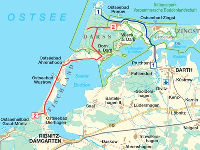 Eine Tagestour mit dem Fahrrad von Prerow nach Dierhagen