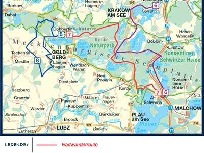 Eine Tagestour mit dem Fahrrad von Alt Schwerin bis nach Dobbertin