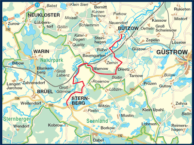 Mecklenburger Radtour - mit dem Fahrrad von Sternberg nach Bützow