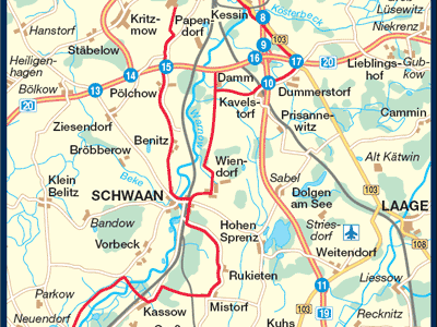 Radwandern von Bützow nach Rostock  - eine Mecklenburger Radtour