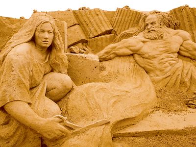 Rügener Sandskulpturen-Festival in Binz