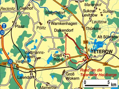 Fahrradtour Teterower Heidberge
