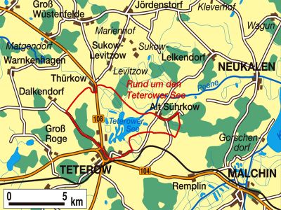 Fahrradtour rund um den Teterower See