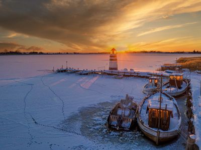 Hafen von Ummanz im Winter | © Tilo Grellmann -  stock.adobe.com