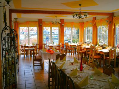 Restaurant mit Seeblick