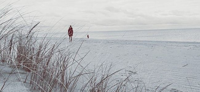 Ostseestrand im Winter