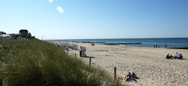 Beach in Kühlungsborn with beach chairs
