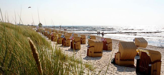 Strand mit Strandkörben