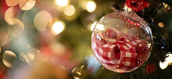 Christmas spirit with a Christmas bauble