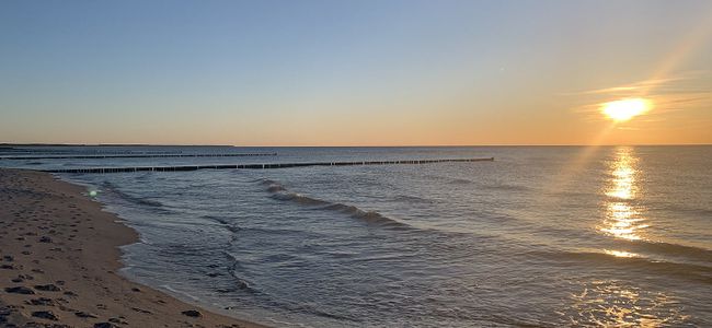 Sonnenuntergang im Frühjahr
