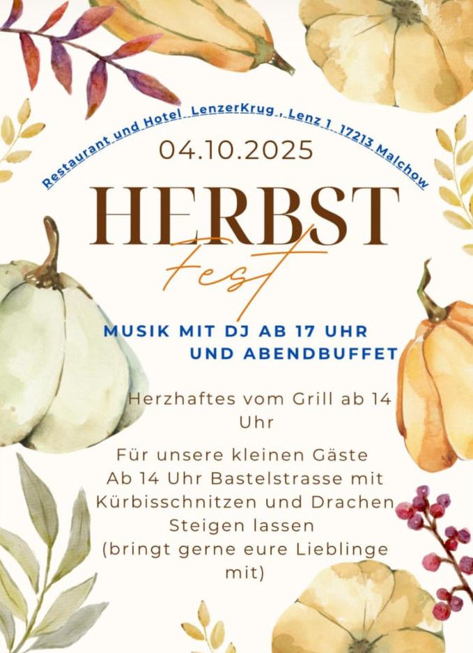 Poster Herbstfest mit Musik und Grill