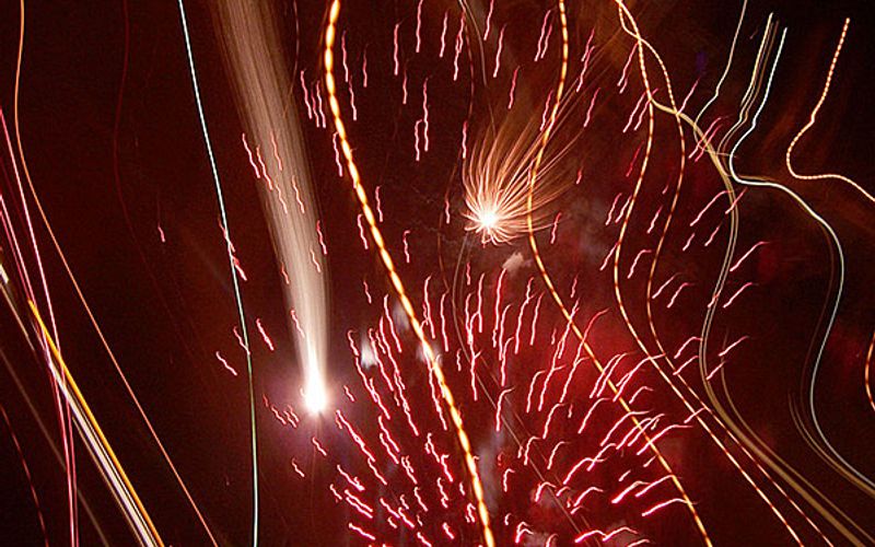 Feuerwerk zu Silvester