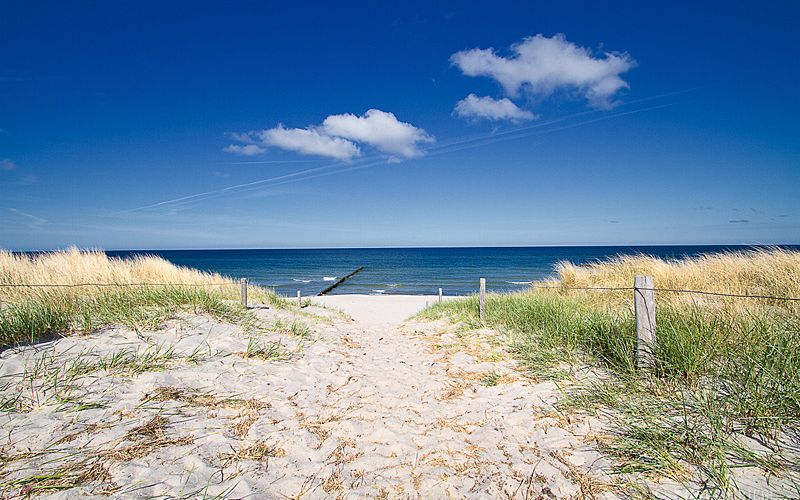 Zugang zum Ostseestrand