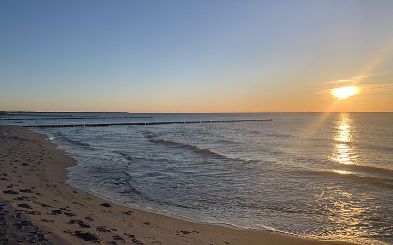 Sonnenuntergang im Frühjahr