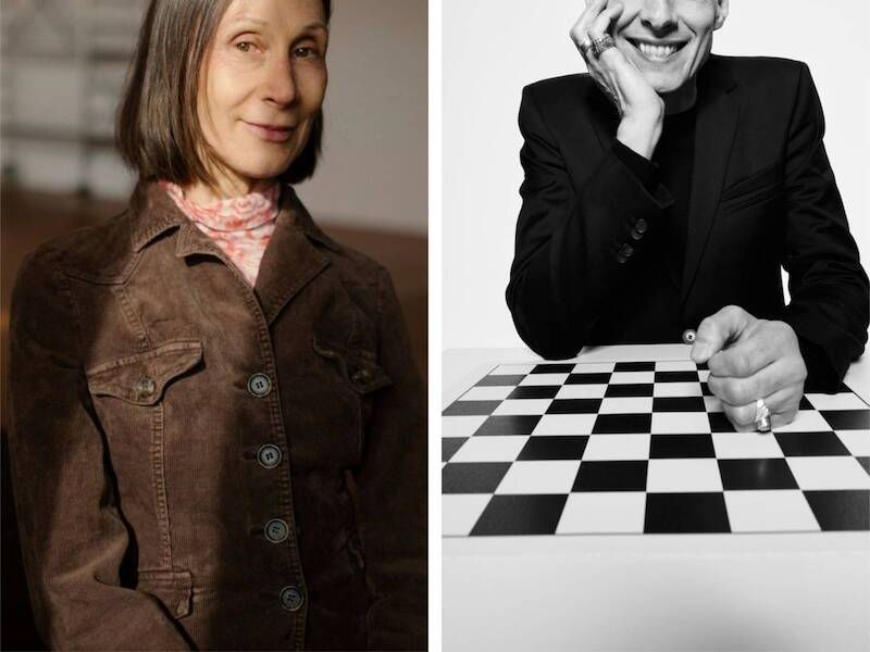 Foto Martina Hefter: © Maximilian Goedecke; Foto Michael Lentz: © Victor Pattyn