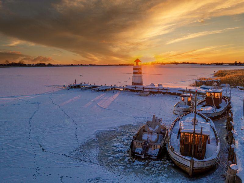Hafen von Ummanz im Winter | © Tilo Grellmann -  stock.adobe.com