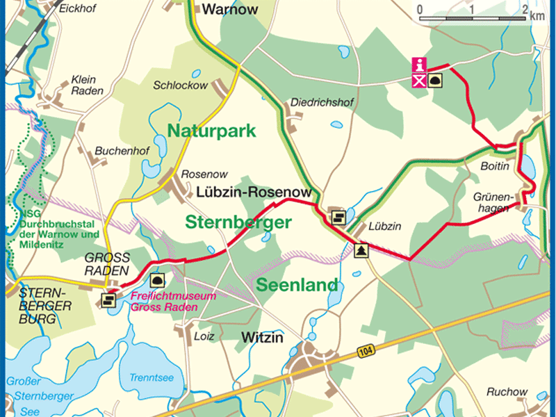 13 km Wanderung von Groß Raden nach Boitin