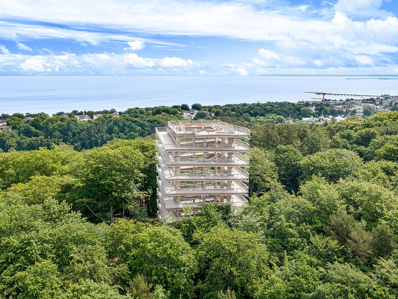 Luftbild im Sommer | © Erlebnis Akademie AG/Baumwipfelpfad Usedom