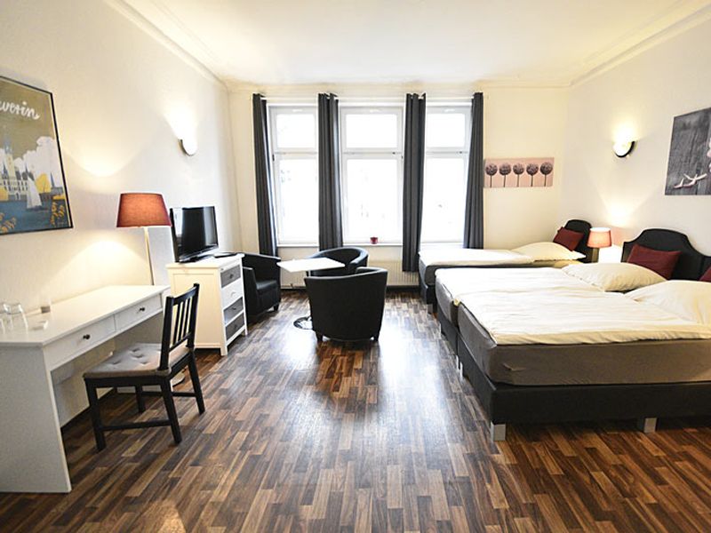 Dreibettzimmer in der Pension