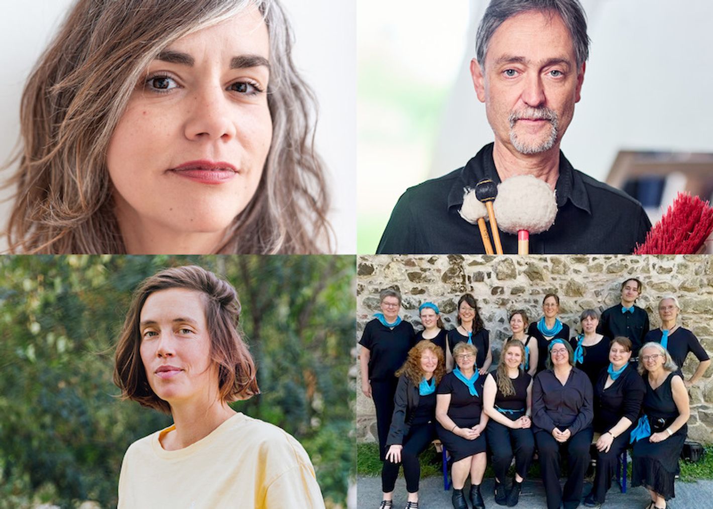 Katharina Mevissen © Maischa Souaga, Natascha Gangl © Daniel Sostaric; Christian Dierstein © Peter Gwiazda, Chor der Singenden Hände © Leif Möhr