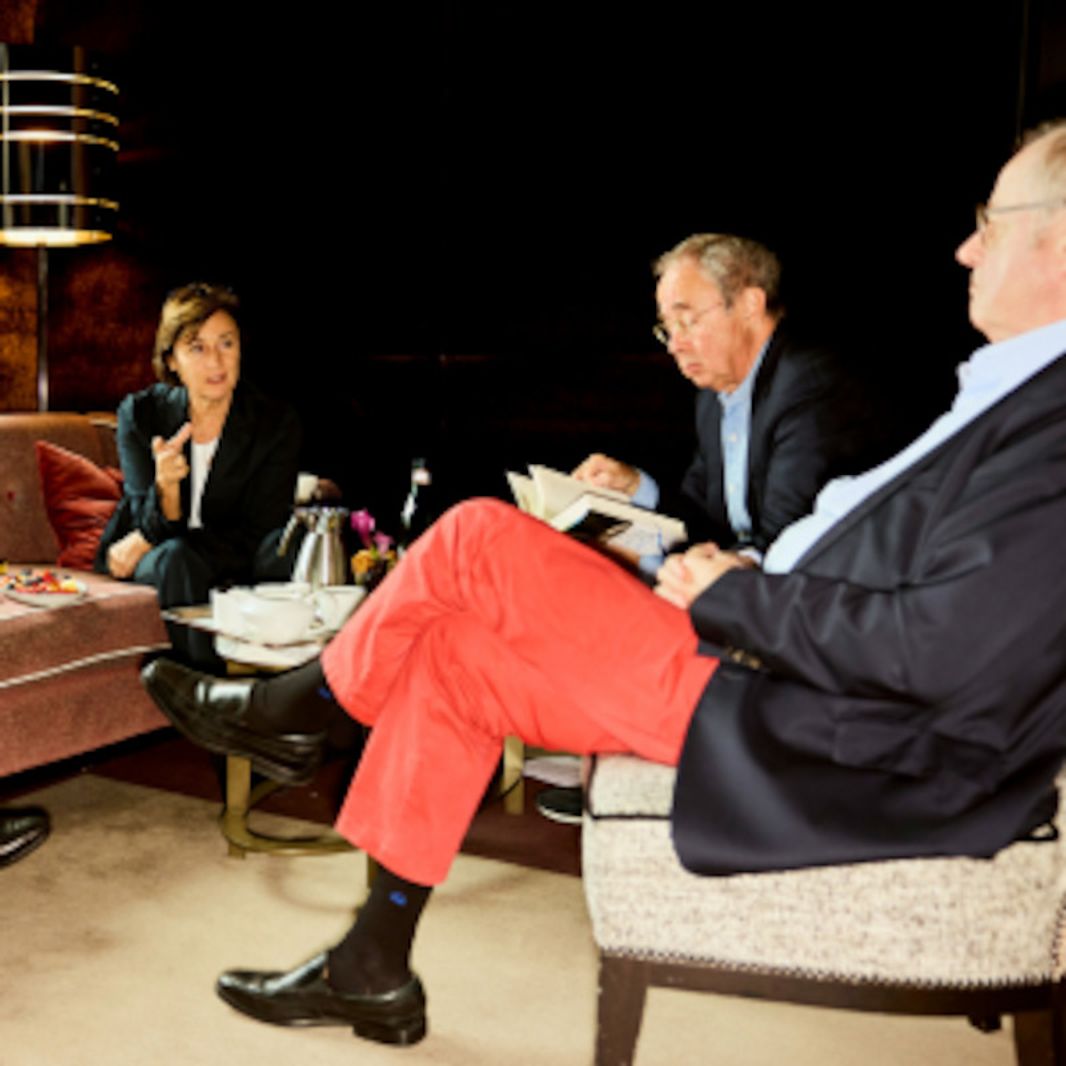 Foto (di Lorenzo, Maischberger, Karlauf, Steinbrück) (c) Anna Ziegler, laif