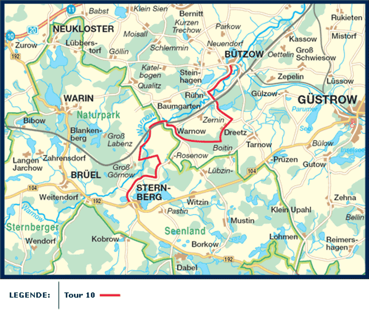 Mecklenburger Radtour - mit dem Fahrrad von Sternberg nach Bützow